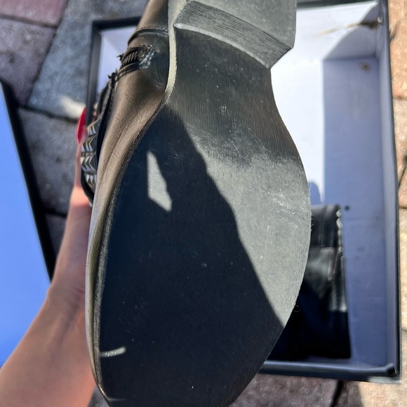 MIA ‘Crusader’ Vegan Leather Studded Moto Boots - Picture 5 of 6